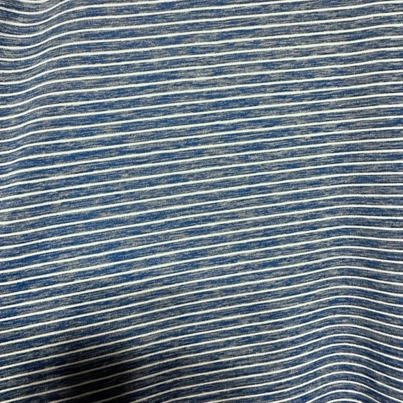 FOOTJOY Lisle Blue & White Micro Striped Mens Golf Polo Shirt Stretchy size XL - Picture 6 of 9